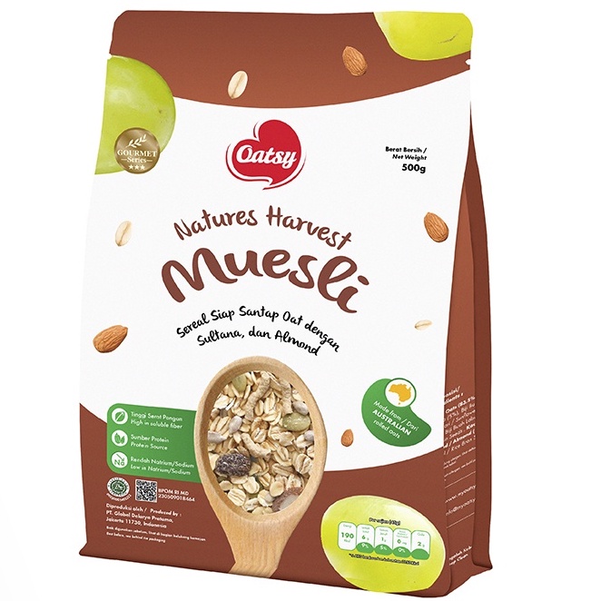 

OATSY MUESLI NTR HARVEST 500