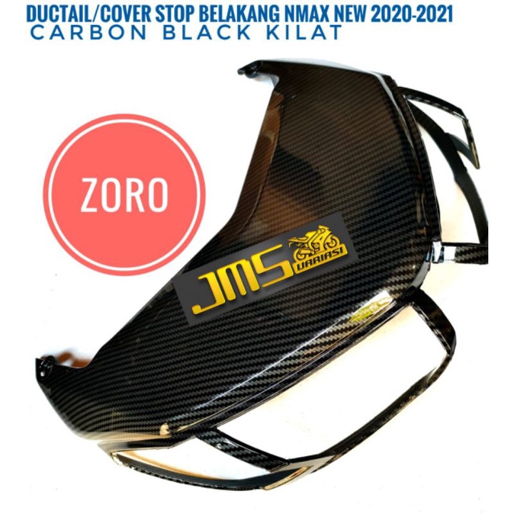 cover tutup carbon ducktail lampu stop belakang carbon nmax new 2020 zoro pnp