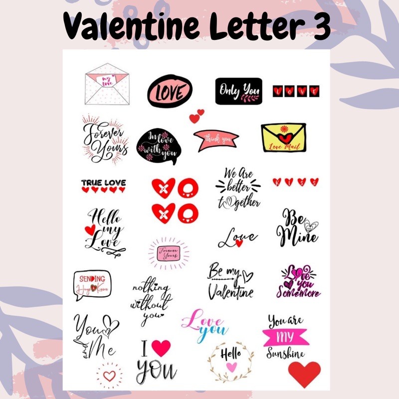 Sticker Valentine Day aesthetic stiker tumblr estetik