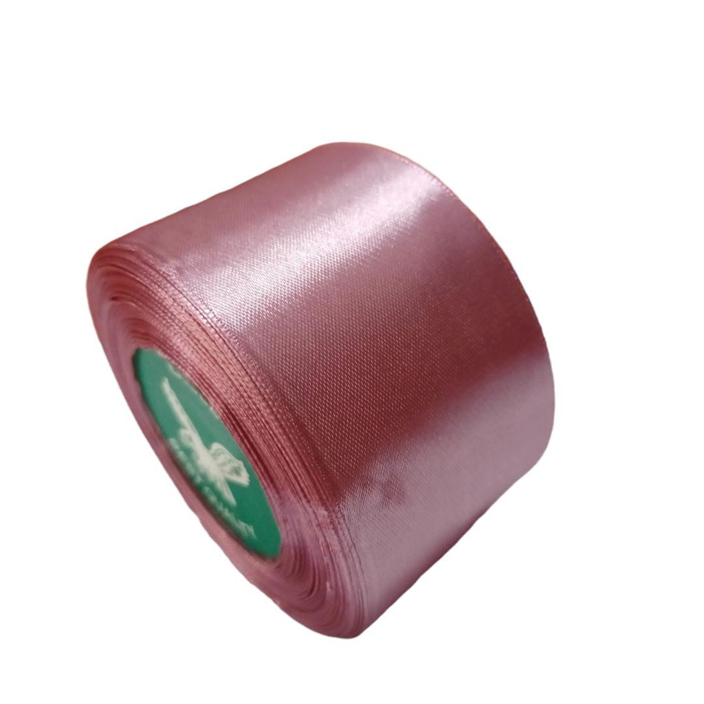 

Pita Satin Peach Ukuran 2 inch / 5cm Per Roll