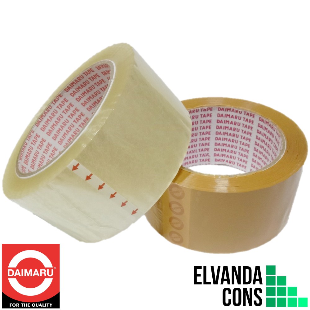 

Lakban/Isolasi OPP Bening dan Coklat DAIMARU 48 mm x 100 meter