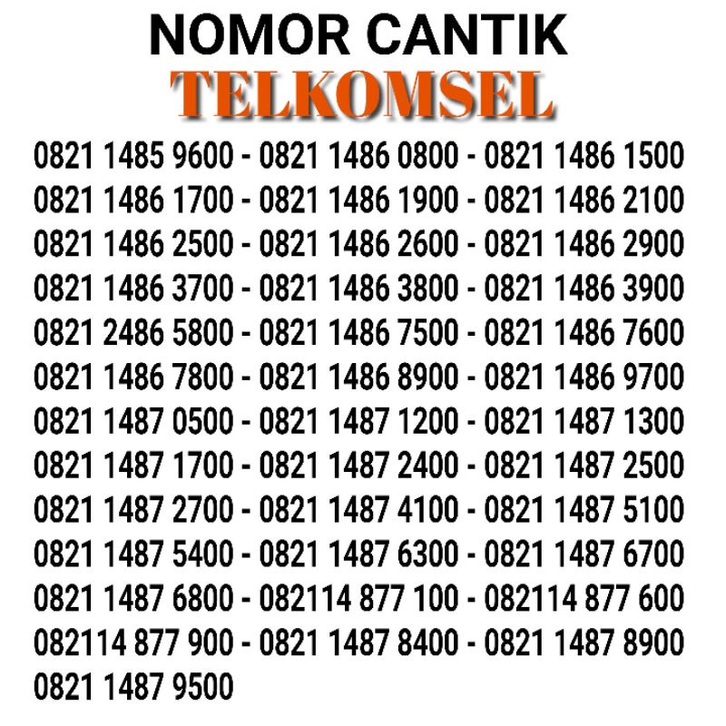 (combo sakti) kartu perdana NOMOR CANTIK SIMPATI xx00