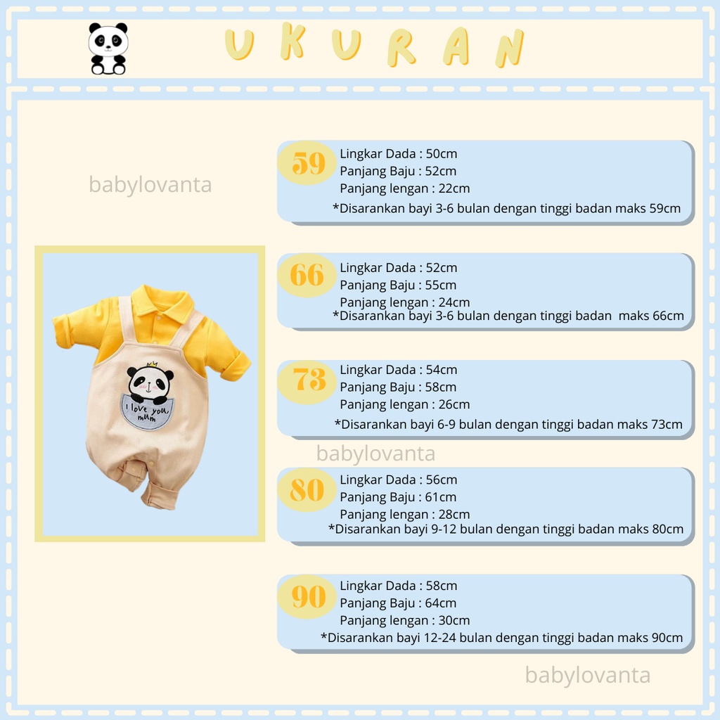 [COD] JUMPER BAYI MOTIF PANDA LUCU IMPORT 0-2TAHUN / BAJU BAYI LENGAN PANJANG BAJU BAYI UNISEX LUCU/Babylovanta