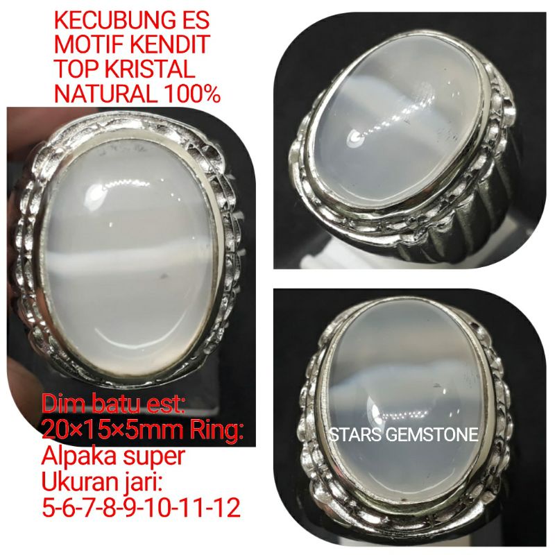 CINCIN BATU KECUBUNG ES KENDIT NATURAL 100%