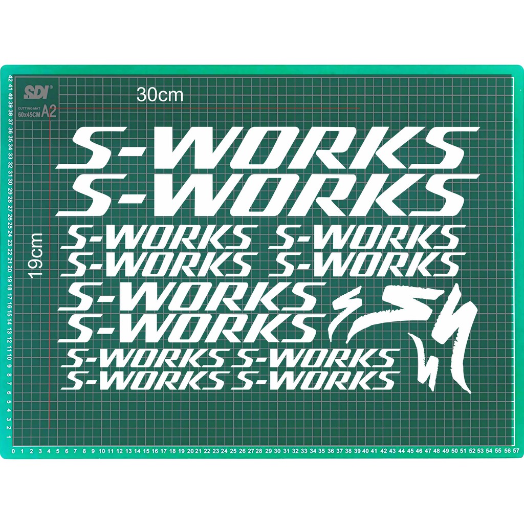 stiker cutting sticker sepeda s-works specialized