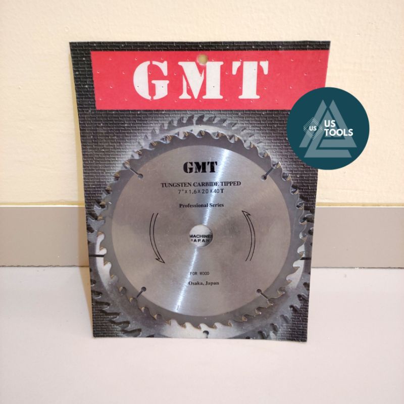 GMT MATA CIRCULAR SAW 7x 40T / Mata Potong Kayu 7&quot;Tipis GMT / GMT