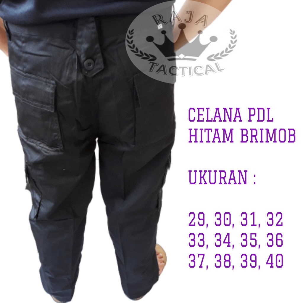 Celana PDL Hitam Brimob Satpam