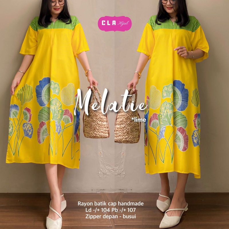 Melatie by CLA Hijab , daster rayon premium kekinian