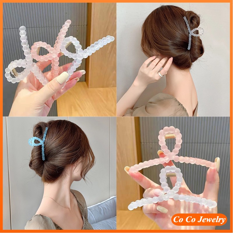 Simple Frosted Hairpin Back Head Catch Clip Female Summer Personality Shark Clip Hairpin