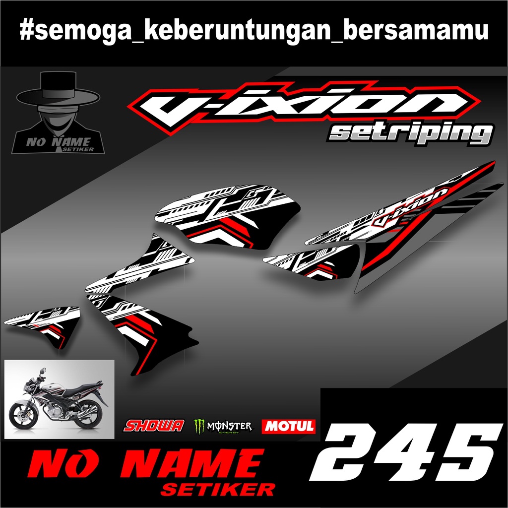 STIKER STRIPING LIS BODY VIXION OLD (245) 2011 2012 List stiker striping Vixion Old