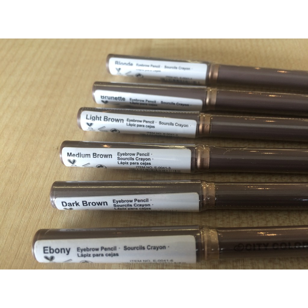 CITY COLOR DUO BROW PENCIL WITH BRUSH 100% Original by CITY COLOR US