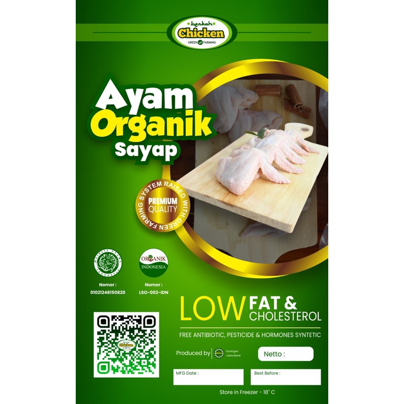 

Sayap Ayam Organik BERKAH CHICKEN ORGANIK Ayam Herbal/Ayam Probiotik