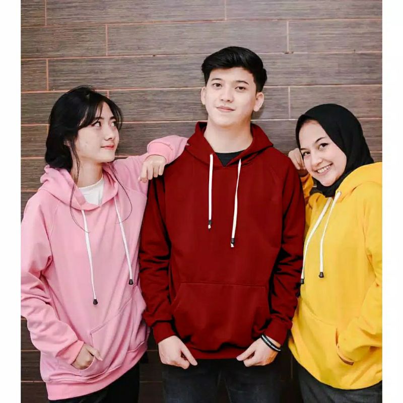 (SWEATER JAKET HOODIE JUMPER POLOS) Jaket Hoodie JUMPER Couple Polos L-XL