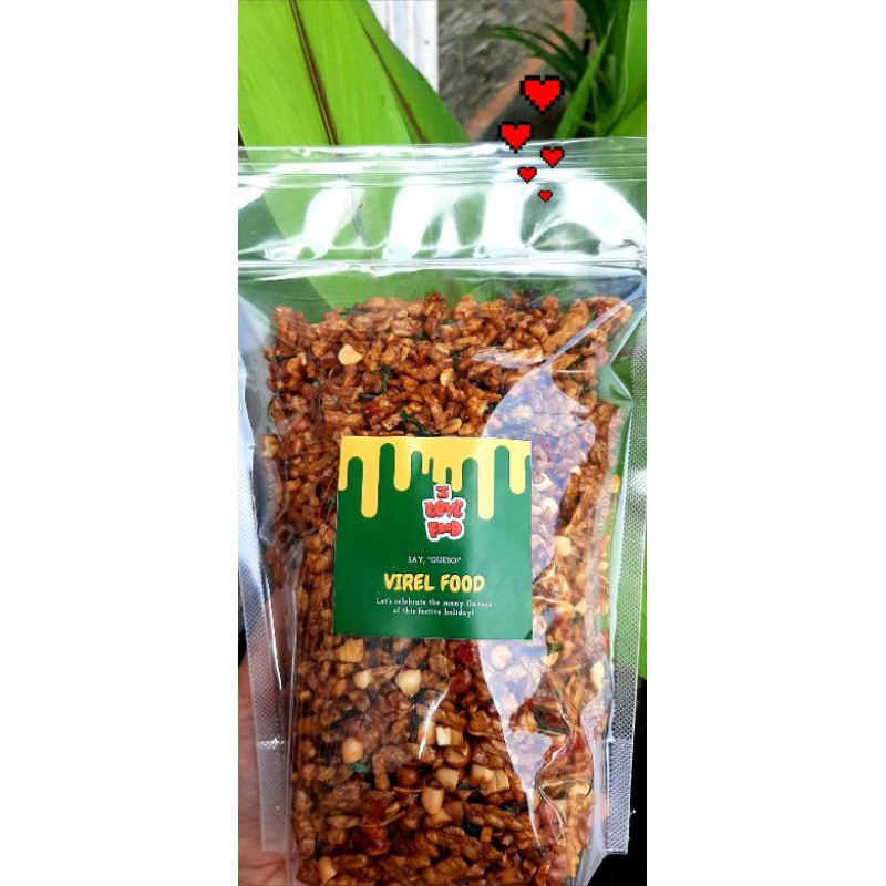 

tecang(tempe kacang) extra peda+ daun jeruk