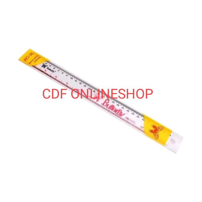 

PENGGARIS BUTTERFLY / GARISAN 30 CM / MISTAR PLASTIK