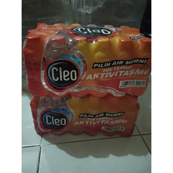 

Cleo 220ml per pak, air minum kemasan cleo delivery hanya ojol online