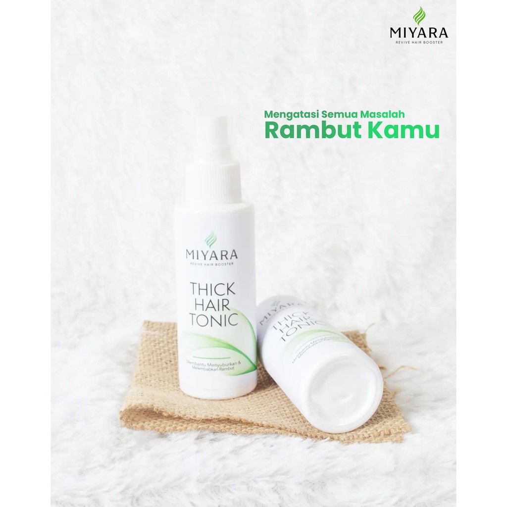 FREE SABUN KECANTIKAN - MIYARA THICK HAIR SHAMPOO AND TONIC - PERAWATAN RAMBUT RONTOK PENUMBUH RAMBUT &amp; VITAMIN RAMBUT