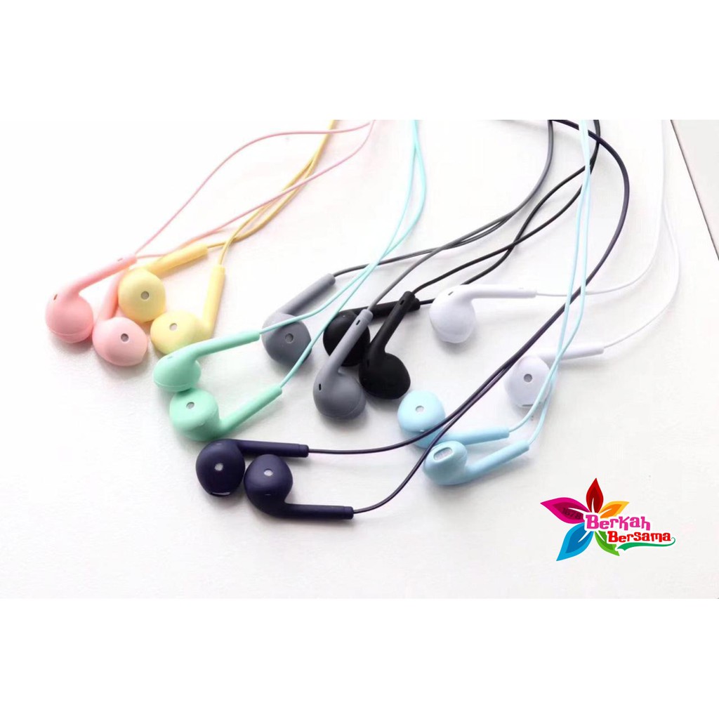 BM025 HEADSET HANDSFREE earphone U19 MACARON MATE COLOR HIFI EXTRA BASS BB1453