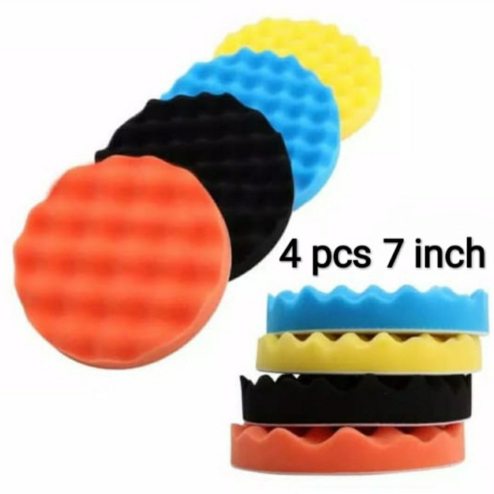 Busa Poles Mobil 7 inch 4 pcs Sponge Velcro Aksesoris Poles Body