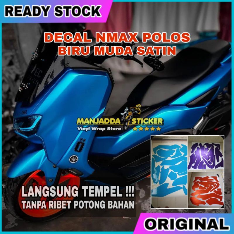 Stiker skotlet decal nmax polos fullbody bahan mudah dipasang kualitas premium