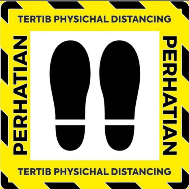 

Sticker Lantai Social distancing ukuran 30cm