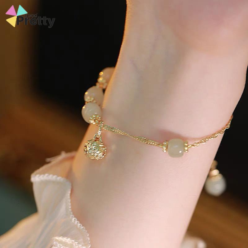 Niche desain pacar gaya country gold bell pendant gelang gelang hadiah khusus - PD