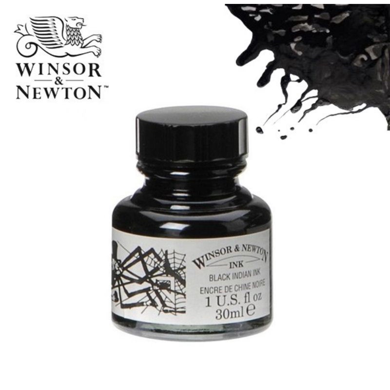 

WINSOR & NEWTON DRAWING INK BLACK 30ml (INDIAN INK)