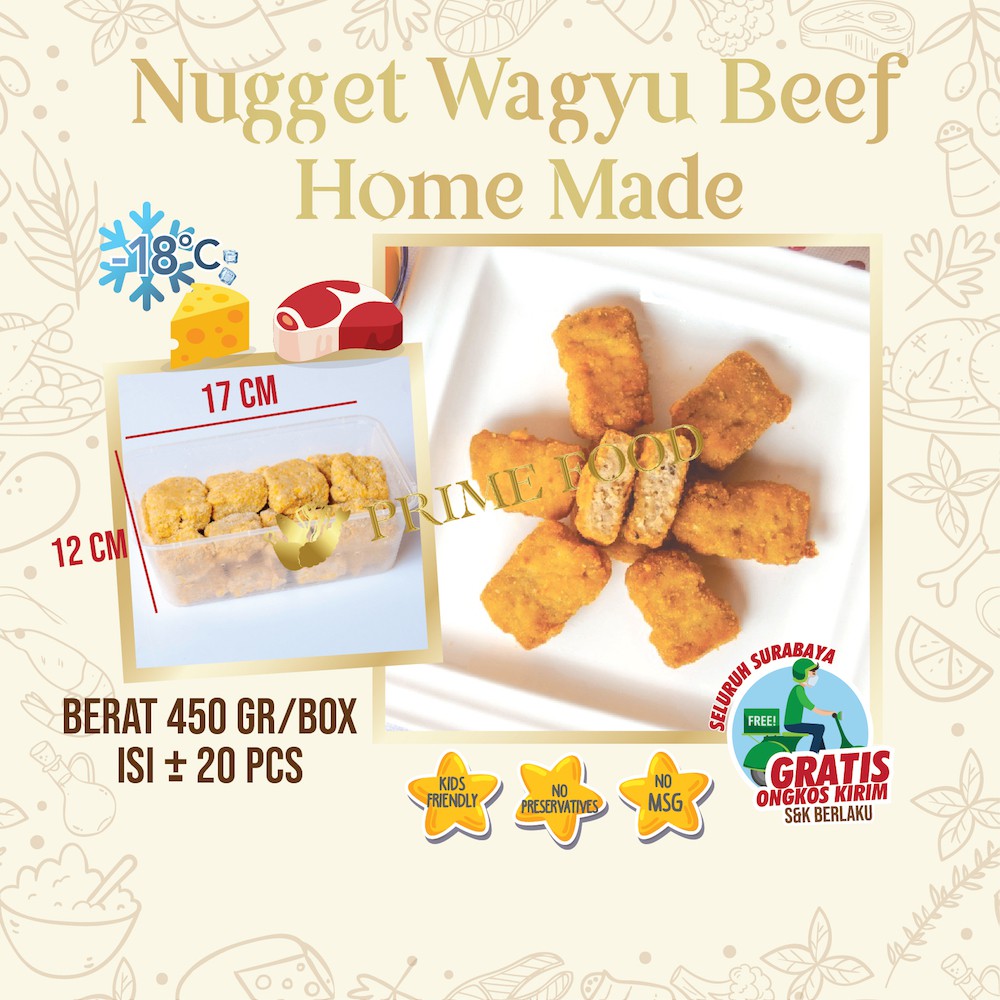 

Nugget Daging Wagyu / Beef Cheese Nugget