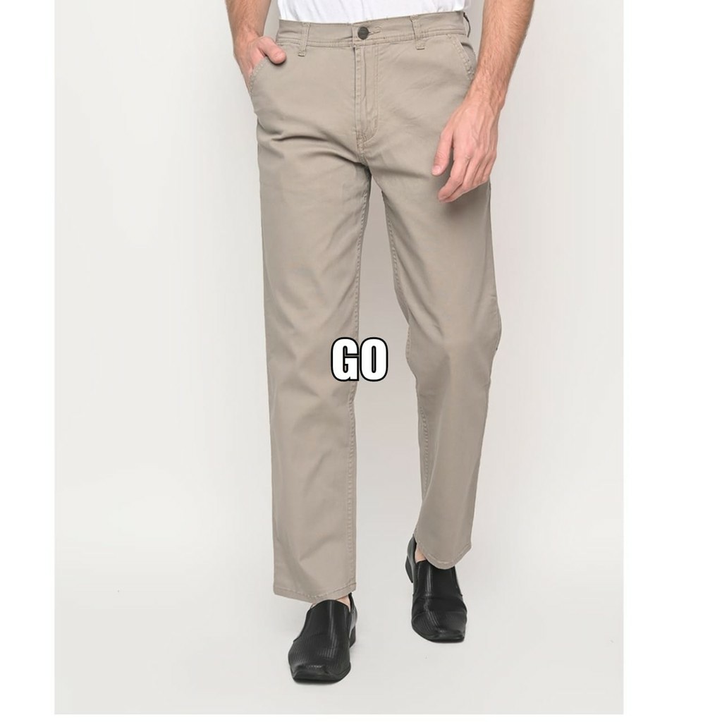 gos CARDINAL FBUBI Pakaian Pria Celana Panjang Katun Chinos Stretch Slimfit Polos Original Cardinal