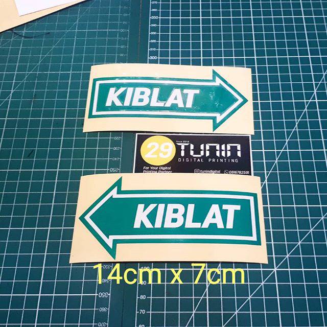 

Sticker Cutting Stiker Arah Kiblat Reflective Sheet