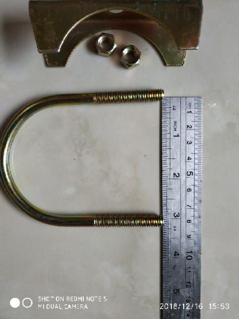 Klem Knalpot/klem U Ukuran 2,5in