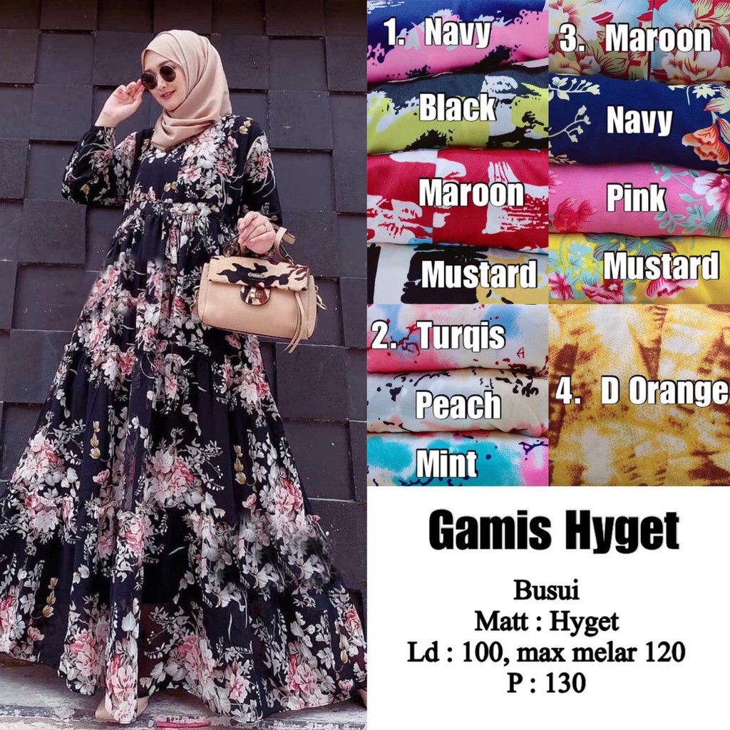 Gamis Hyget Busui Lanjutan Katalog Gamis Murah Gamis Hyget Gamis 30ribuan AH