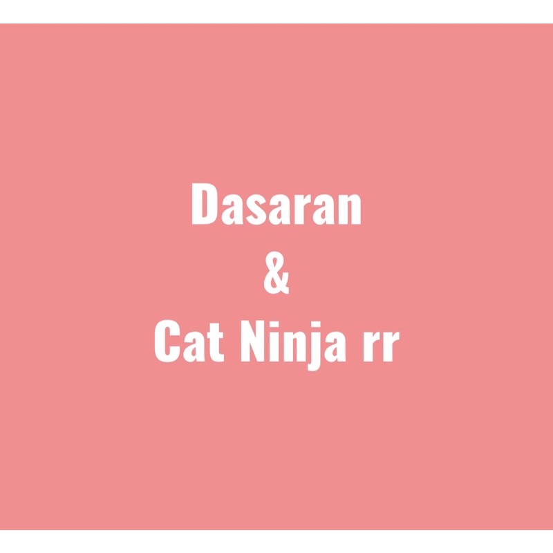 Cat ninja rr (oranye) dan dasaran