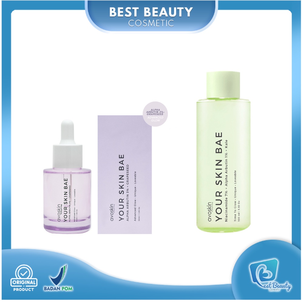 ★ BB ★ AVOSKIN Your Skin Bae Alpha Arbutin Series Serum - Toner - Barier Cream - YSB