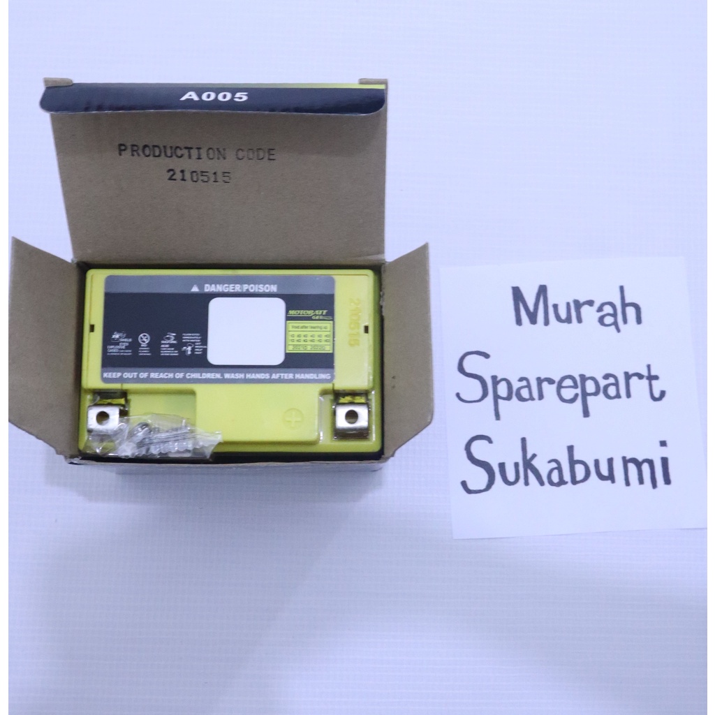 AKI ACCU MOTOBATT MTZ5S BEAT VIXION SUPRA X 125 MIO SOUL REVO MX NEW R15 VARIO 110 SPIN