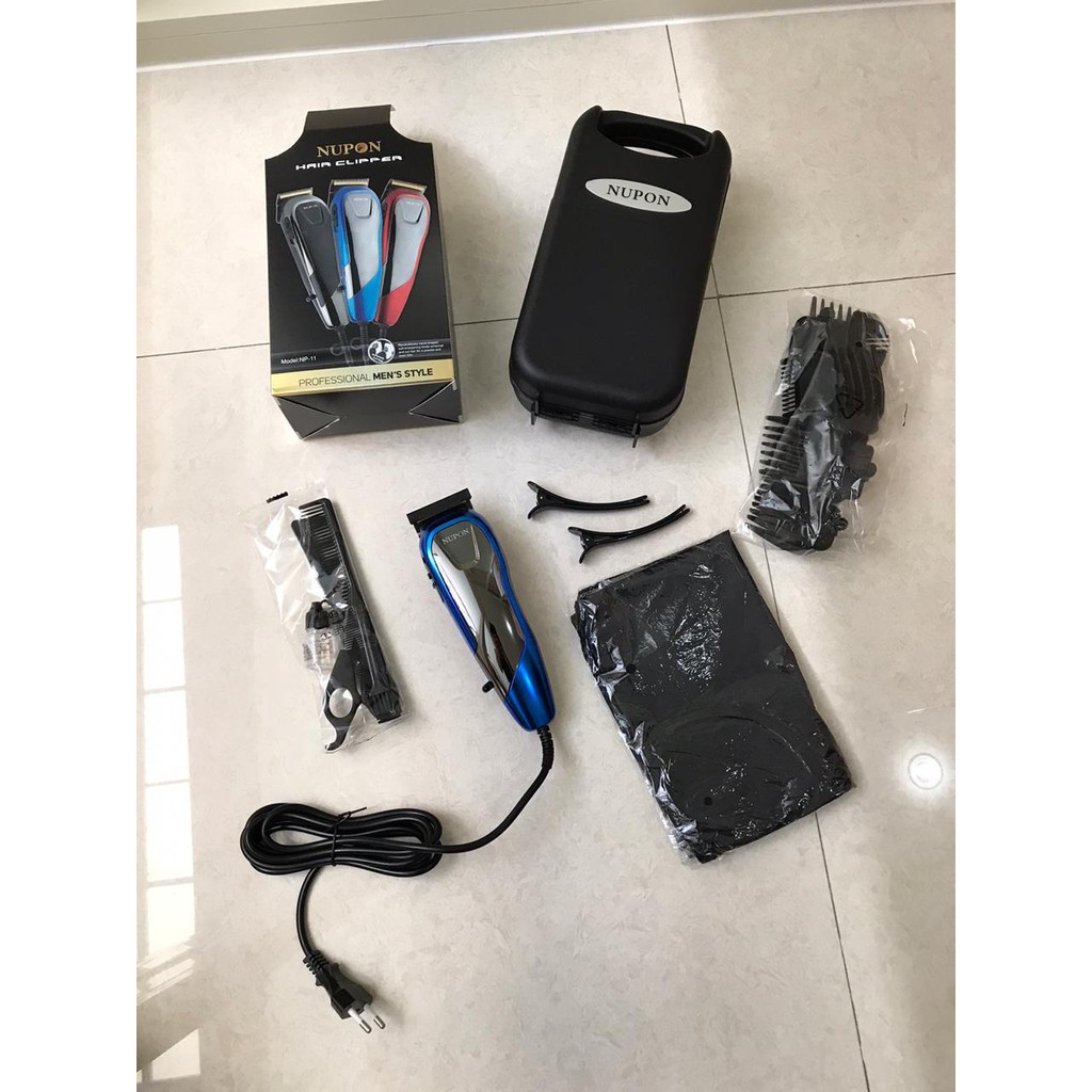 Alat Cukuran rambut Hair Clipper Shaver Nupon NP-11 Fullset Premium BOX