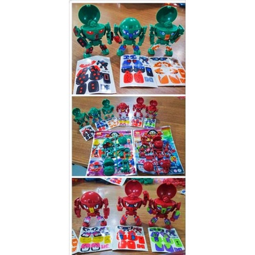 mainan robot rakit 1pak isi 20pcs