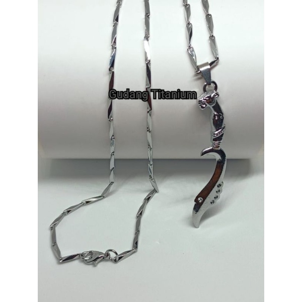 KALUNG TITANIUM PRIA ANTI KARAT MODEL PADI BANDUL KUJANG