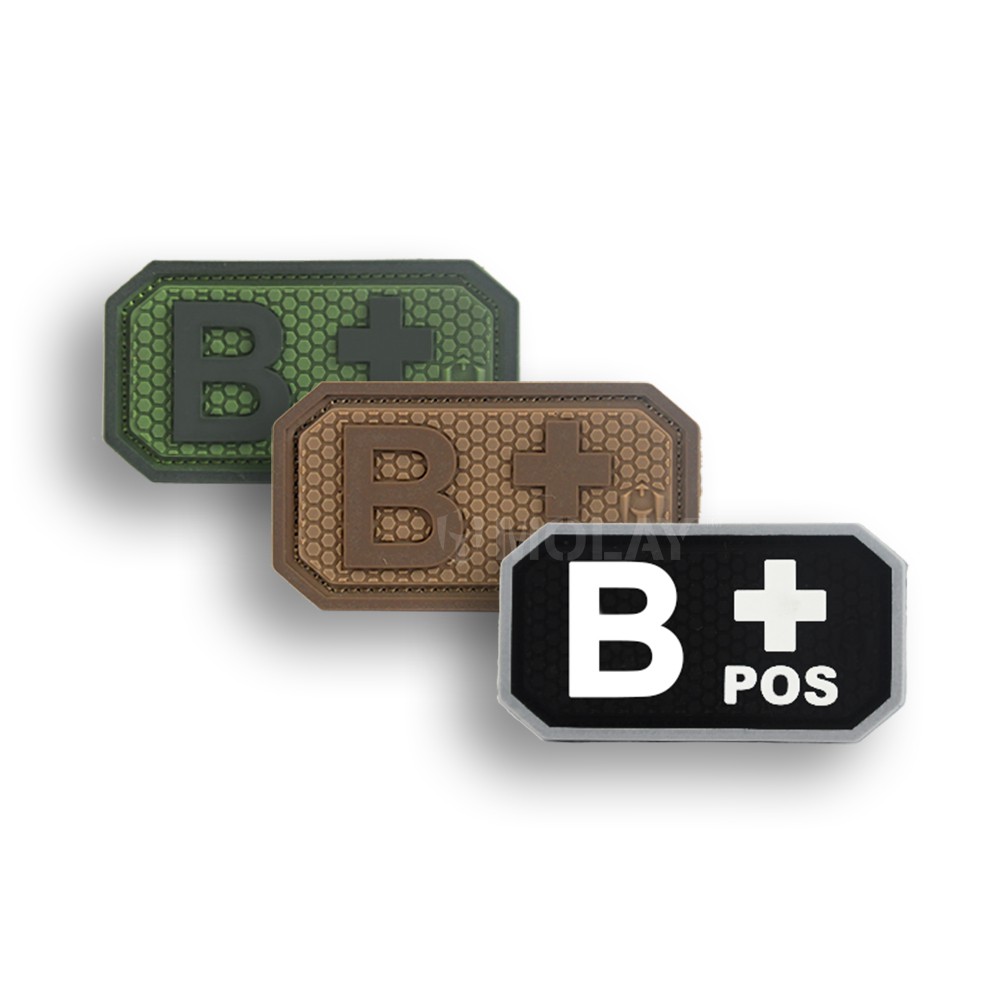 

MOLAY Blood Type B+ PVC Patch
