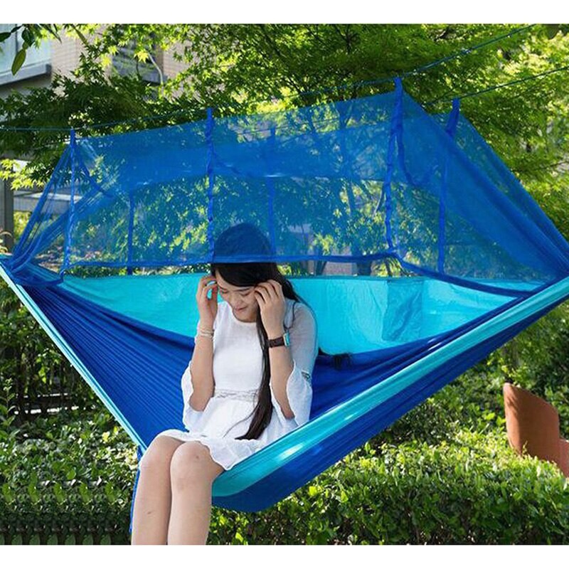 Hammock Camping with Mosquito Net - 260x140cm - Tempat Tidur Gantung