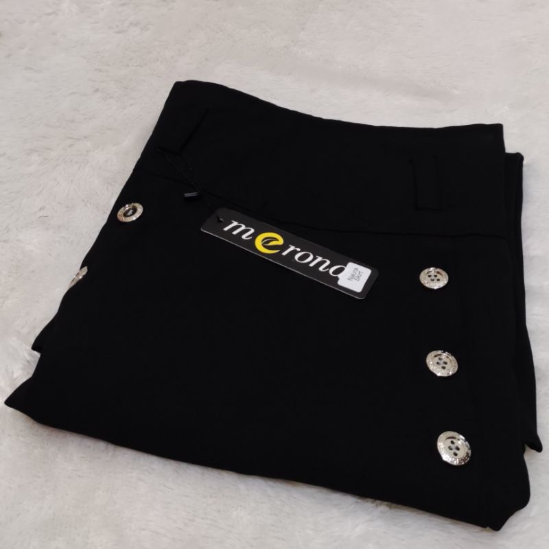 Rok Panjang Naura Katun Supernova SUPER PREMIUM Bawahan Wanita Muslim Berkualitas-Naura BLACK