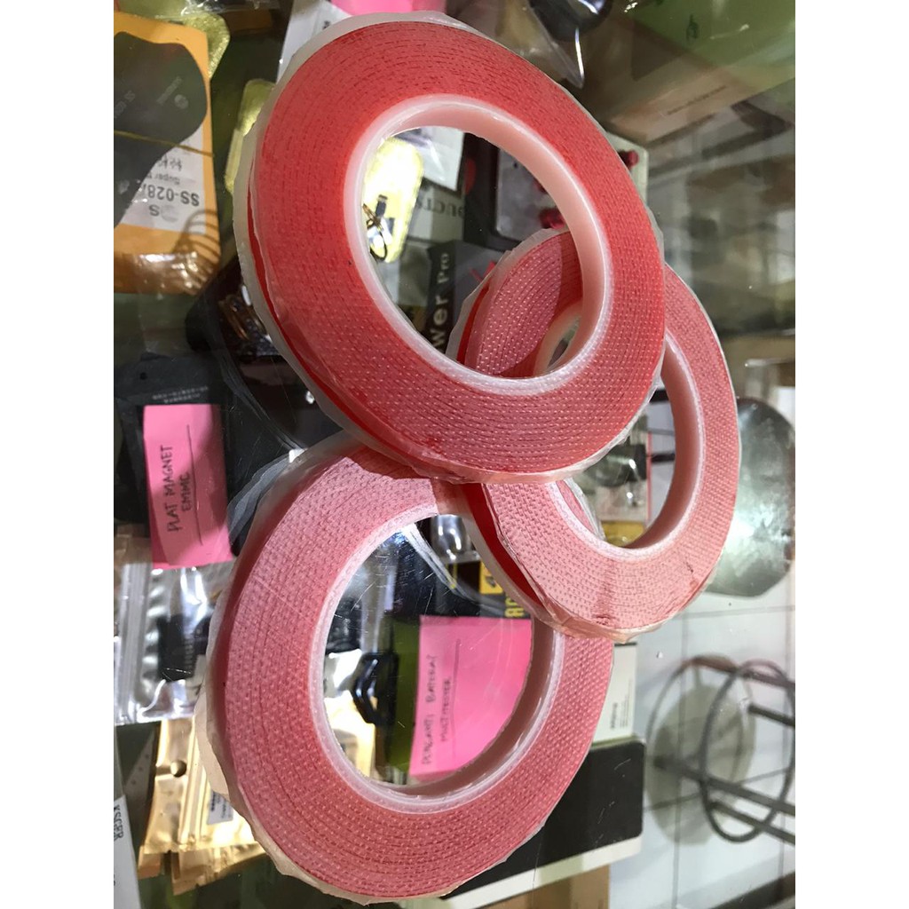

DOUBLE TAPE 1MM PLESTER MERAH RED