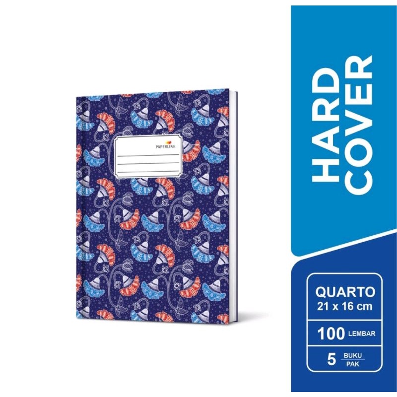 

PAPERLINE - Hardcover/Buku Catatan Quarto 100 lbr (1 Buku)