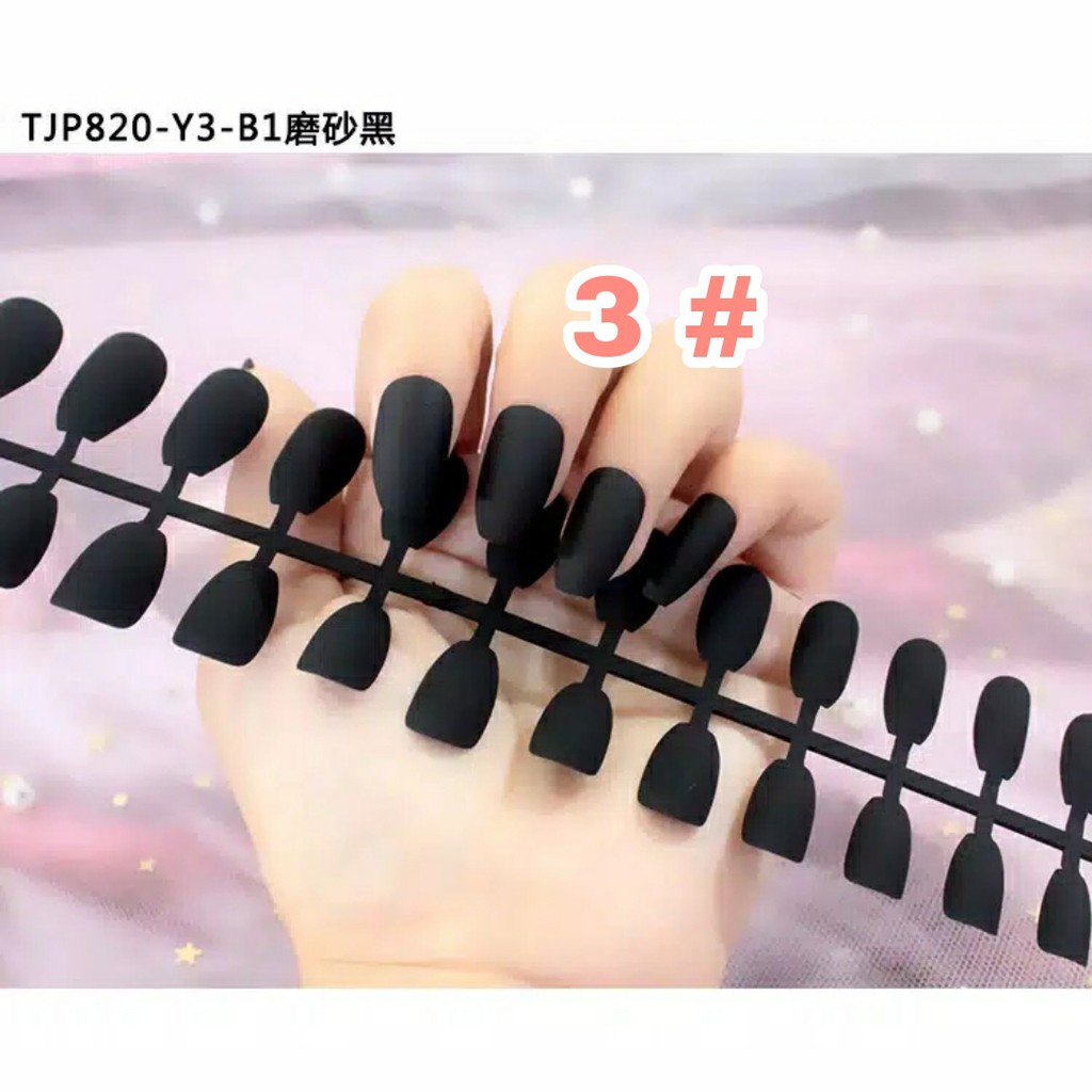 24pcs Kuku Palsu Fake Nail Matte Manicure Art Nail