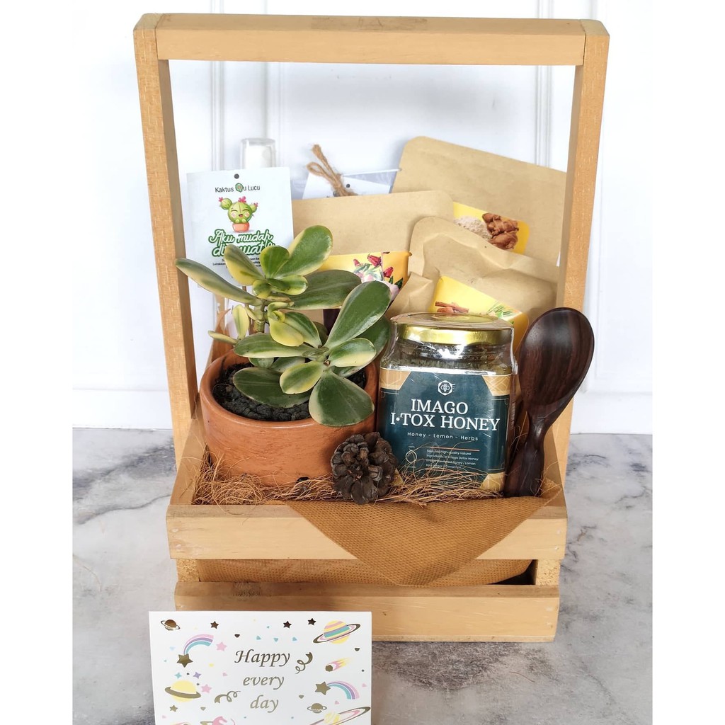 

Hampers isoman spesial kaktus dan madu imago