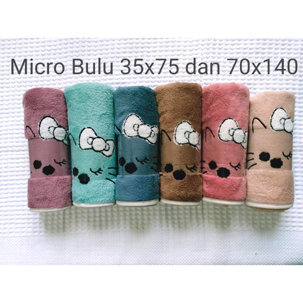 Handuk Anak Bayi Microfiber Bulu Kecil Uk 35x75 cm Motif Lucu Part 2