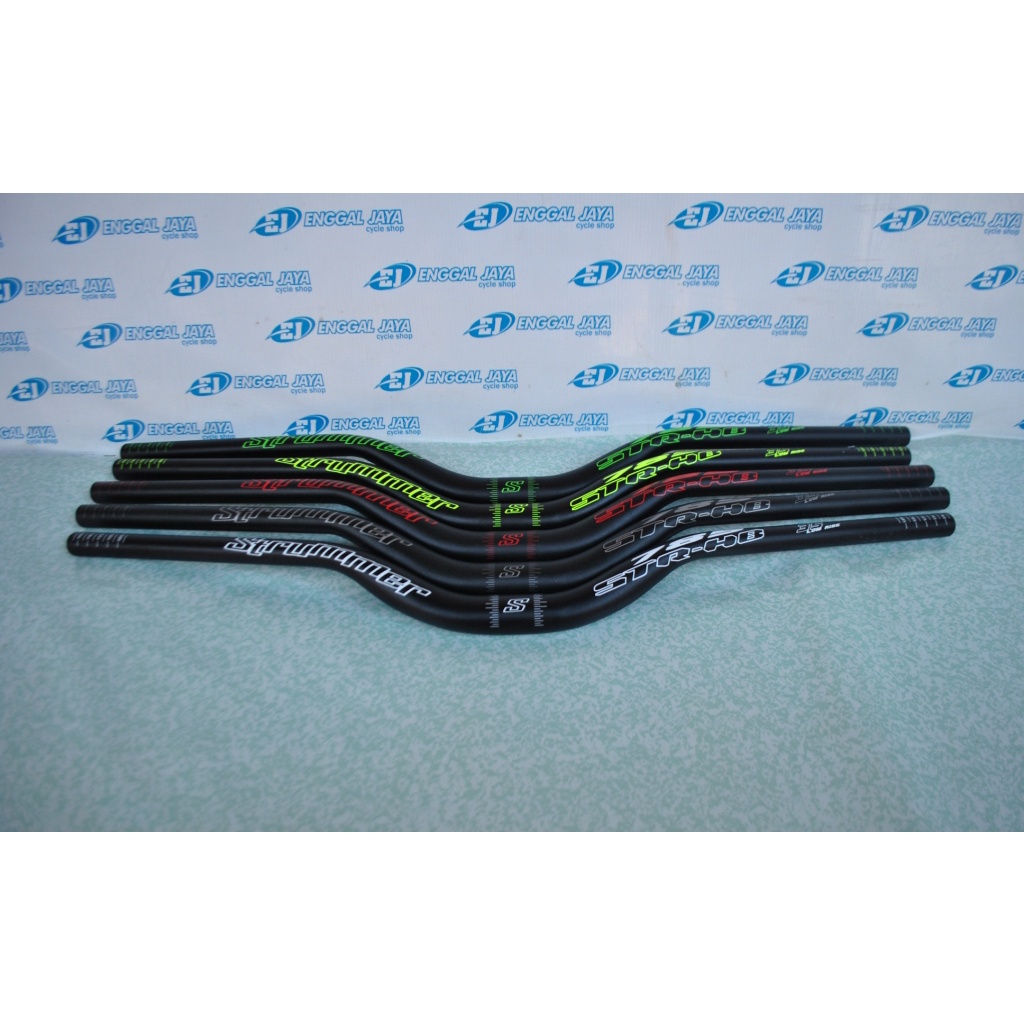 Handlebar Stang Sepeda Gunung MTB Strummer 785mm Alloy New Design Taiwan Oversize 31.8 - Handle Bar 