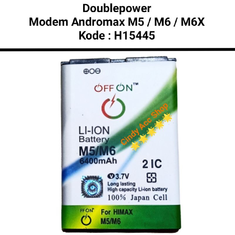 Baterai Doublepower Modem Andromax M5 M6 M6X H15445 Batre Double Power Battery