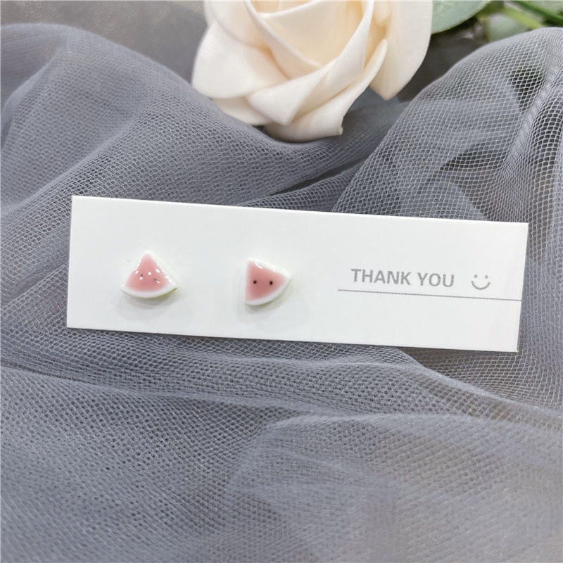 Cute Simple Ceramic Earrings Exquisite Accessories for Girl Student