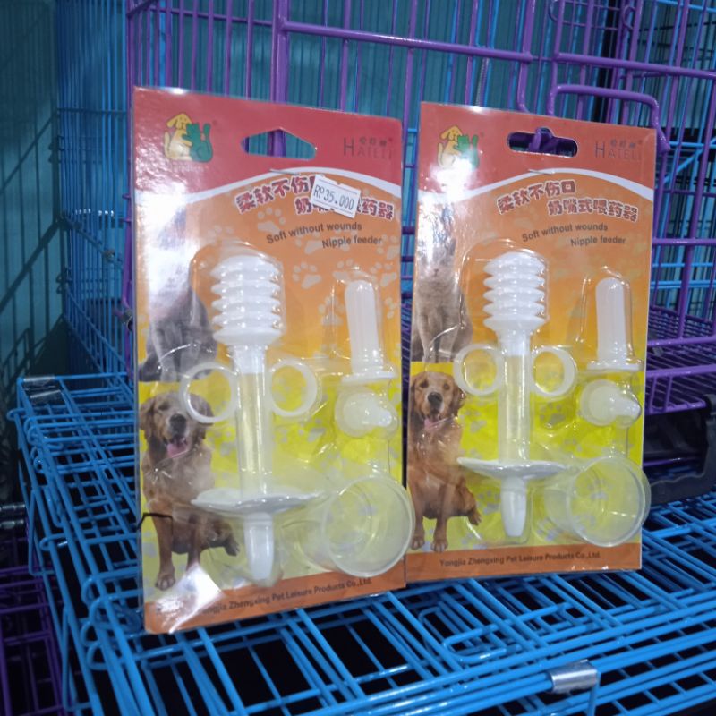 Pelontar Obat Nipple feeder buat Hewan Kucing Anjing